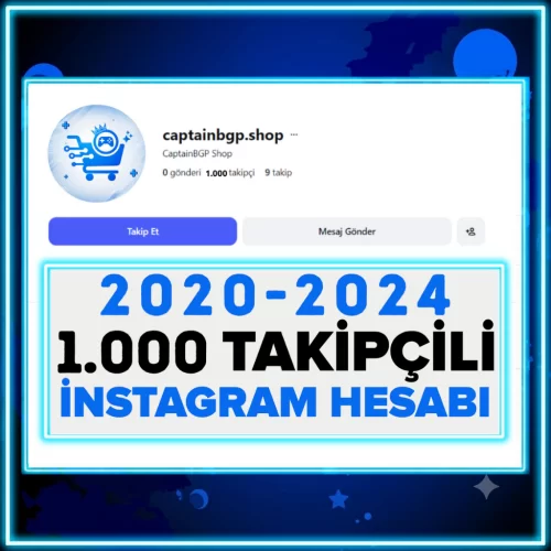 +2 Yıllık 1K Takipçili Eski Tarihli Hesaplar